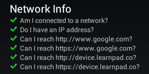 Default Network Info